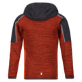 Blaze Orange-Rusty Orange - Back - Regatta Childrens-Kids Burnton Full Zip Fleece Jacket