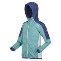 Bristol Blue-Dusty Denim - Side - Regatta Childrens-Kids Burnton Full Zip Fleece Jacket