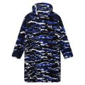 Strong Blue - Back - Regatta Childrens-Kids Cosy Camo Poncho