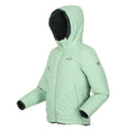 Quiet Green-Darkest Spruce - Side - Regatta Childrens-Kids Kyrell Plain Reversible Jacket