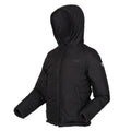 Black-Seal Grey - Pack Shot - Regatta Childrens-Kids Kyrell Plain Reversible Jacket