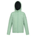 Quiet Green-Darkest Spruce - Front - Regatta Childrens-Kids Kyrell Plain Reversible Jacket
