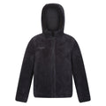 Black-Seal Grey - Front - Regatta Childrens-Kids Kyrell Plain Reversible Jacket