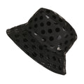 Black - Front - Regatta Womens-Ladies Jaliyah Spotted Showerproof Bucket Hat