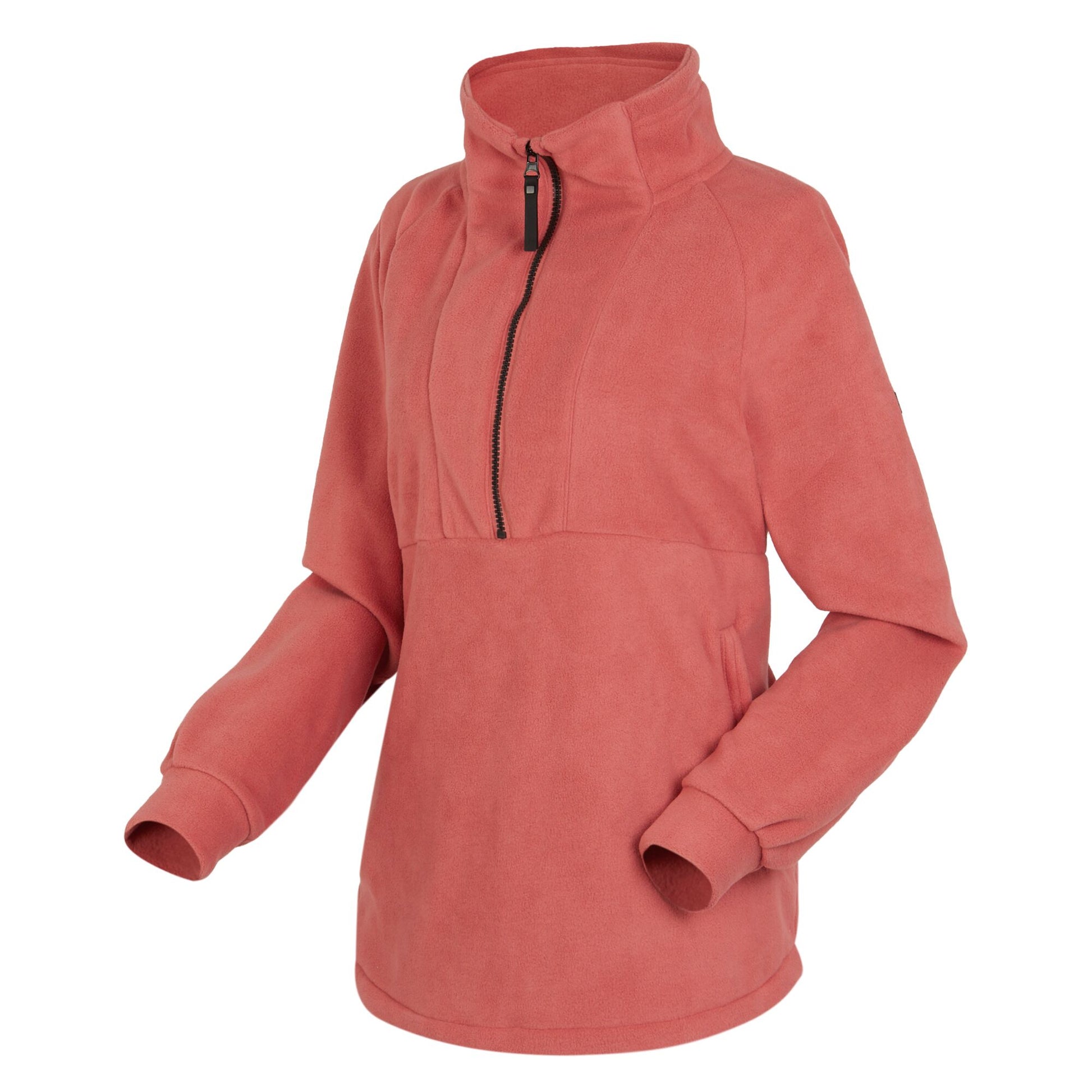 Mineral Red - Side - Regatta Womens-Ladies Lavendon Half Zip Fleece Top