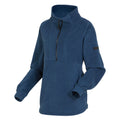 Admiral Blue - Side - Regatta Womens-Ladies Lavendon Half Zip Fleece Top