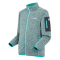 Icy Morn-Turquoise - Side - Regatta Childrens-Kids Newhill Fleece Jacket