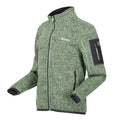 Quiet Green-Seal Grey - Side - Regatta Childrens-Kids Newhill Fleece Jacket