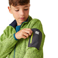 Piquant Green-Moroccan Blue - Lifestyle - Regatta Childrens-Kids Newhill Fleece Jacket