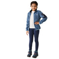 Coronet Blue-Navy - Front - Regatta Childrens-Kids Newhill Fleece Jacket