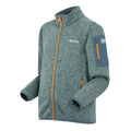 Glacier-Stormy Weather-Bright Marigold - Side - Regatta Childrens-Kids Newhill Fleece Jacket