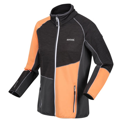 Black-Apricot Crush - Side - Regatta Womens-Ladies Yare VIII Lightweight Jacket