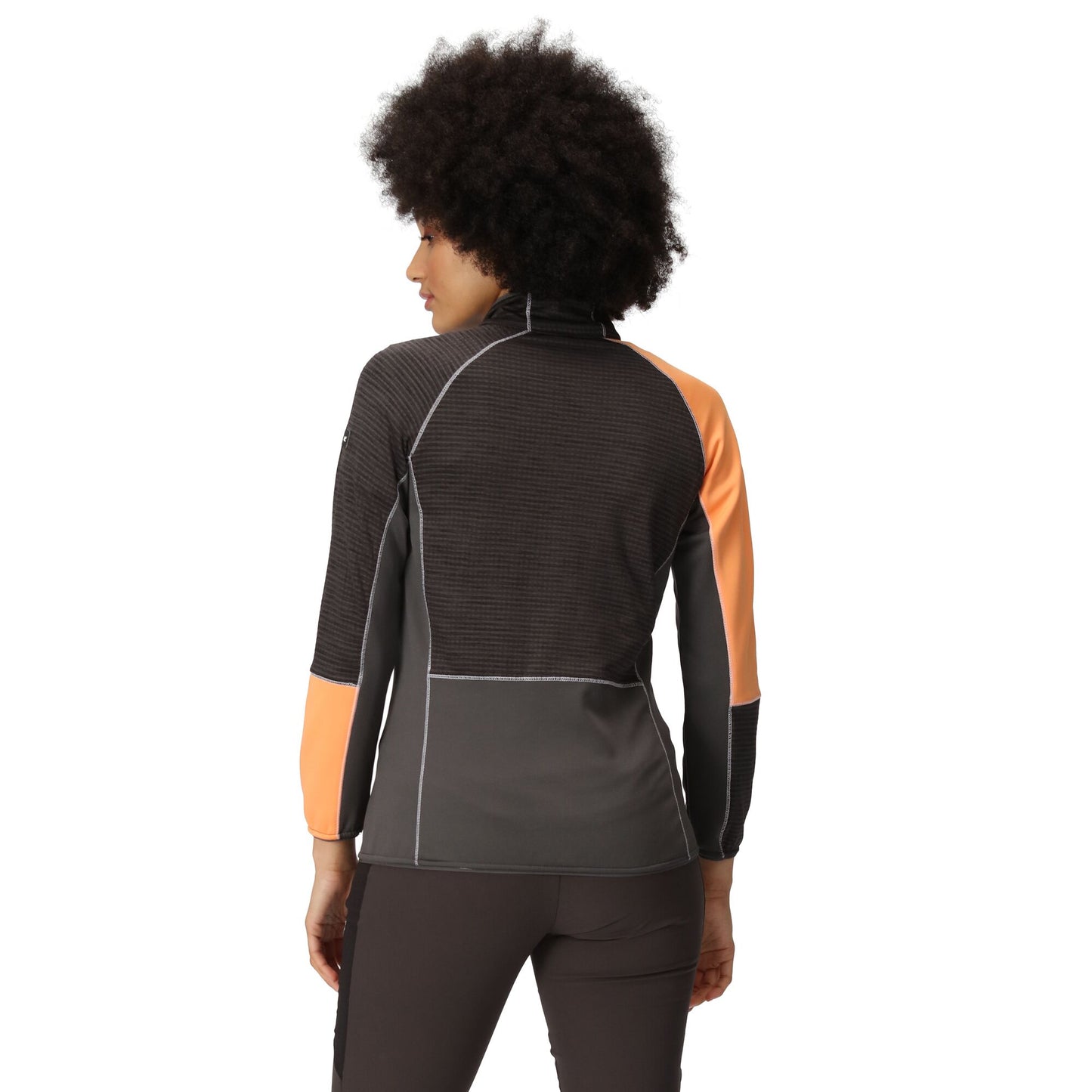 Black-Apricot Crush - Pack Shot - Regatta Womens-Ladies Yare VIII Lightweight Jacket