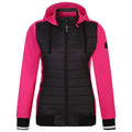 Black-Pure Pink - Front - Dare 2B Womens-Ladies Fend Hooded Jacket