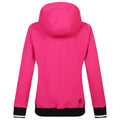 Black-Pure Pink - Back - Dare 2B Womens-Ladies Fend Hooded Jacket