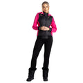 Black-Pure Pink - Lifestyle - Dare 2B Womens-Ladies Fend Hooded Jacket