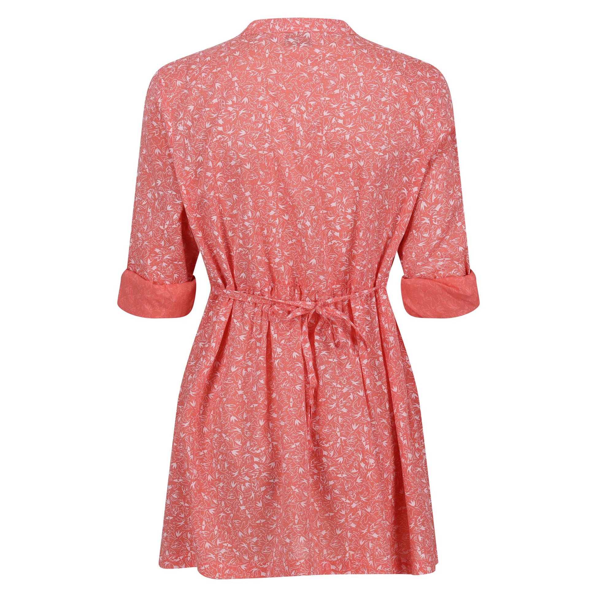 Shell Pink - Back - Regatta Womens-Ladies Nemora Birds Cotton Blouse