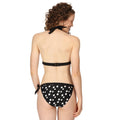 Black-White - Close up - Regatta Womens-Ladies Flavia Polka Dot Bikini Top