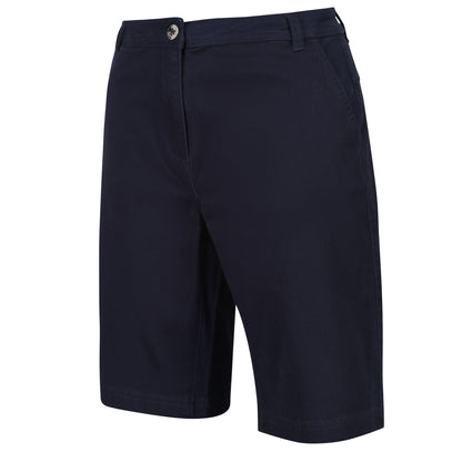 Navy - Side - Regatta Womens-Ladies Bayla Casual Shorts