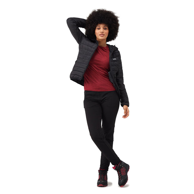 Black - Lifestyle - Regatta Womens-Ladies Marizion Hooded Padded Jacket