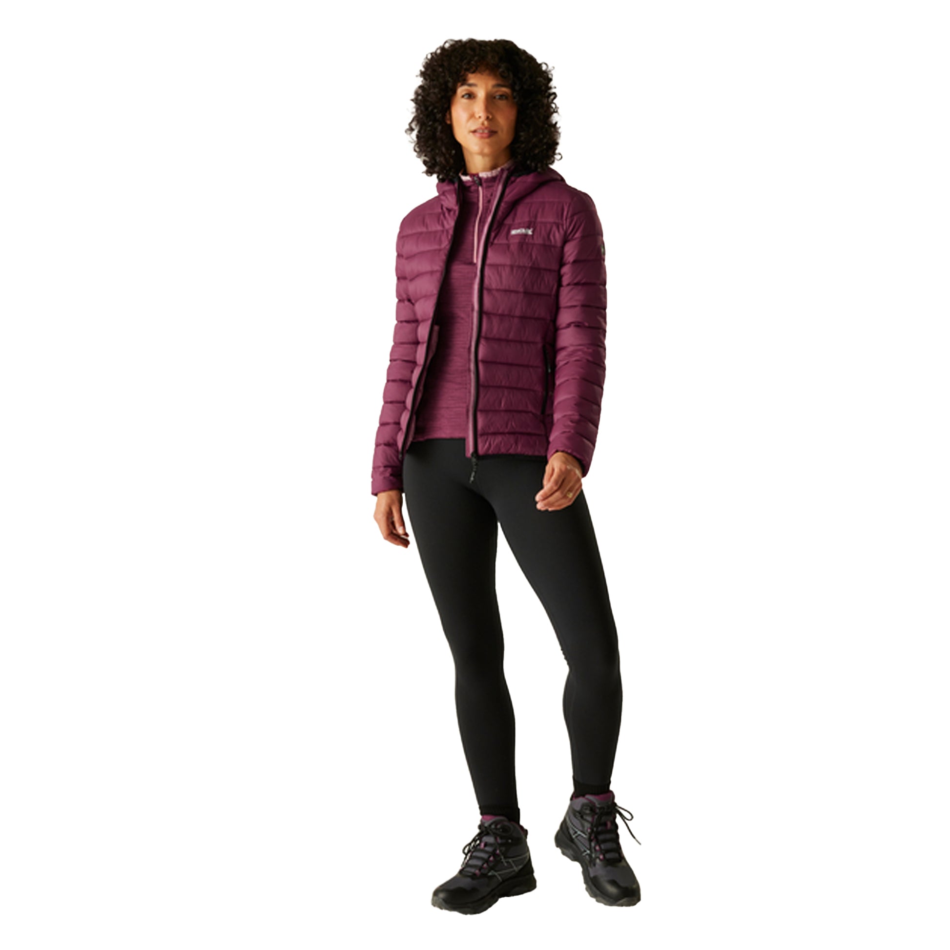 Dark Pimento - Lifestyle - Regatta Womens-Ladies Marizion Hooded Padded Jacket