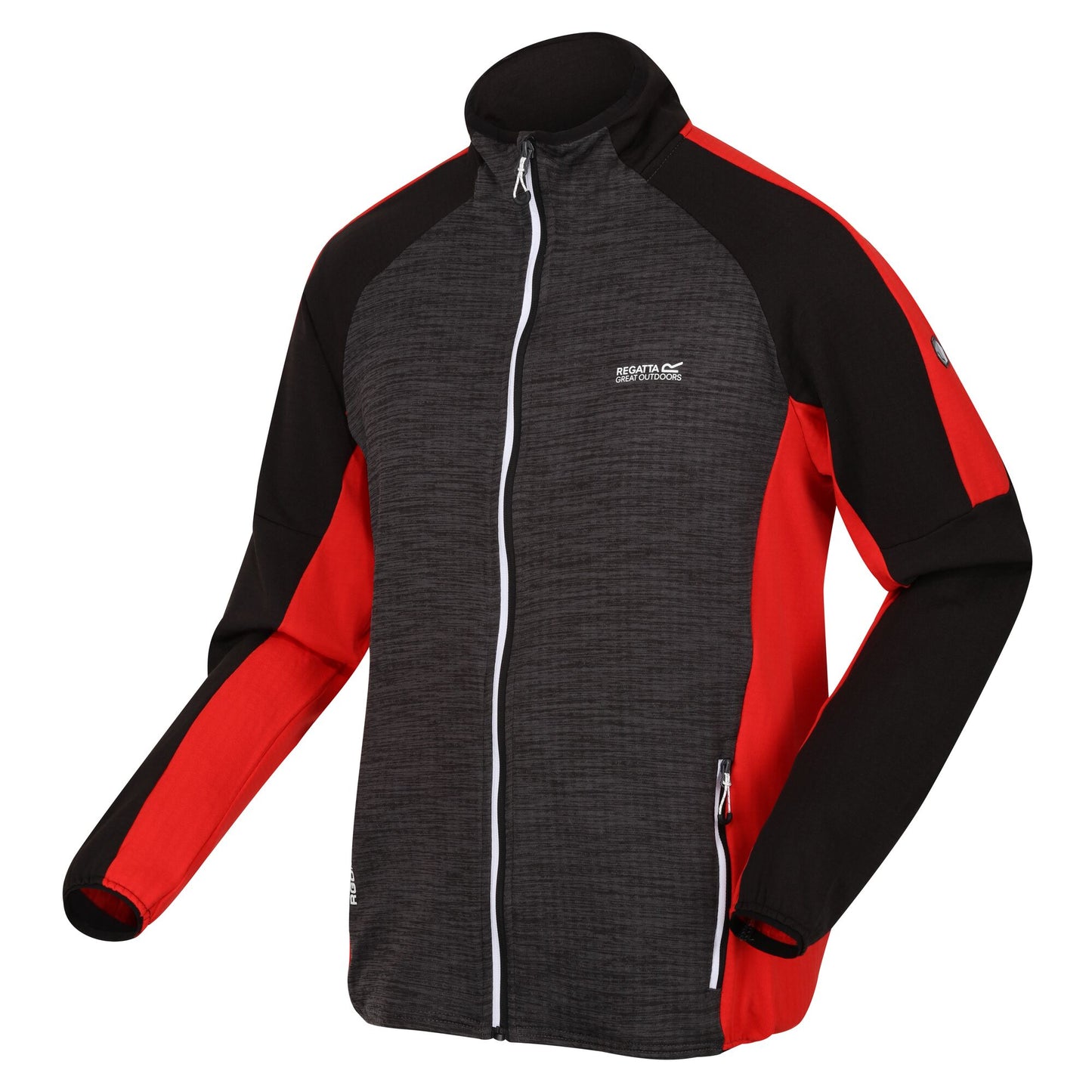 Seal Grey-Seville - Side - Regatta Mens Hepley Full Zip Fleece Jacket
