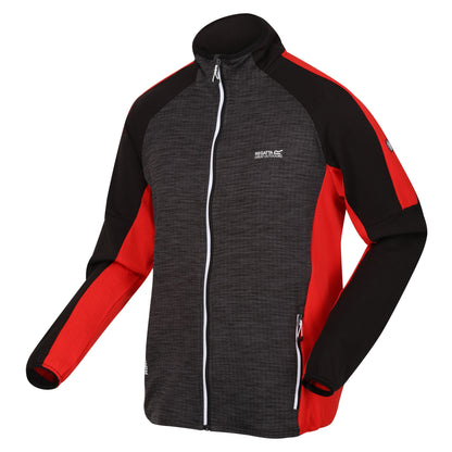 Seal Grey-Seville - Side - Regatta Mens Hepley Full Zip Fleece Jacket