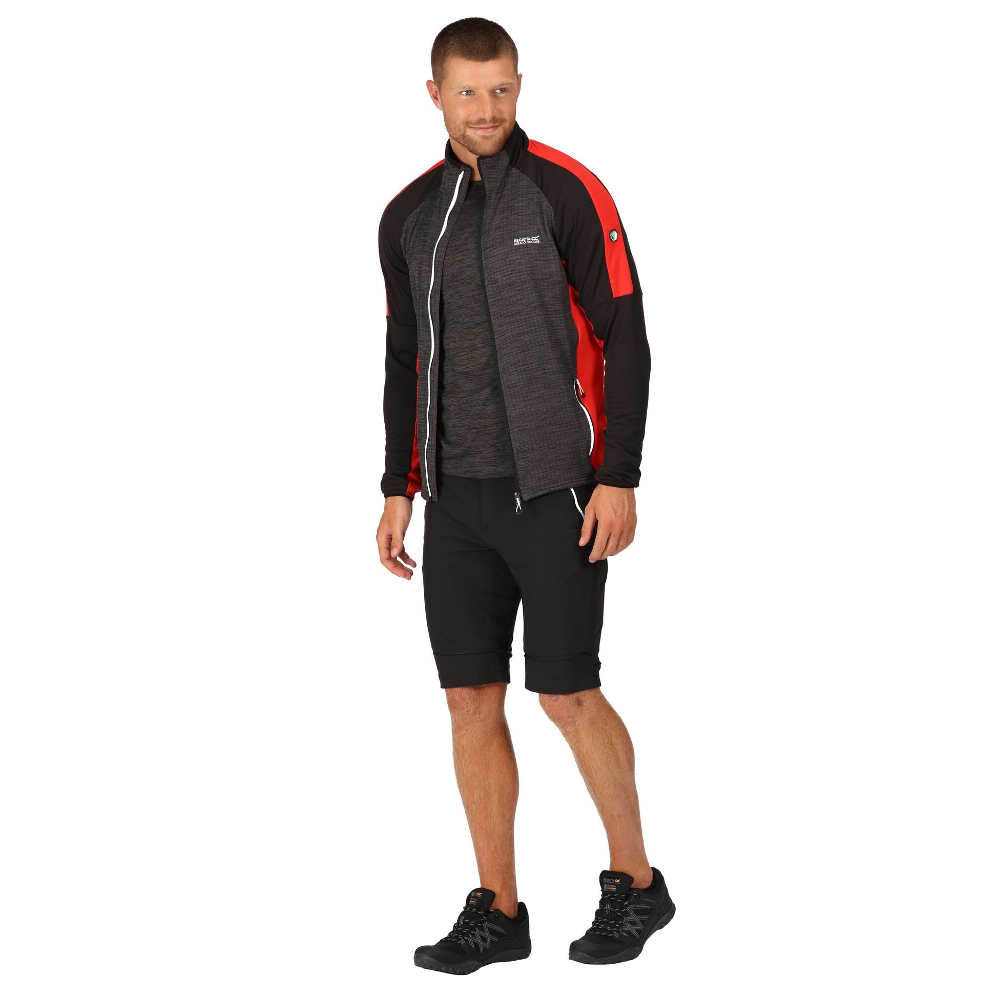 Seal Grey-Seville - Pack Shot - Regatta Mens Hepley Full Zip Fleece Jacket