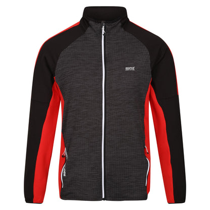 Seal Grey-Seville - Front - Regatta Mens Hepley Full Zip Fleece Jacket
