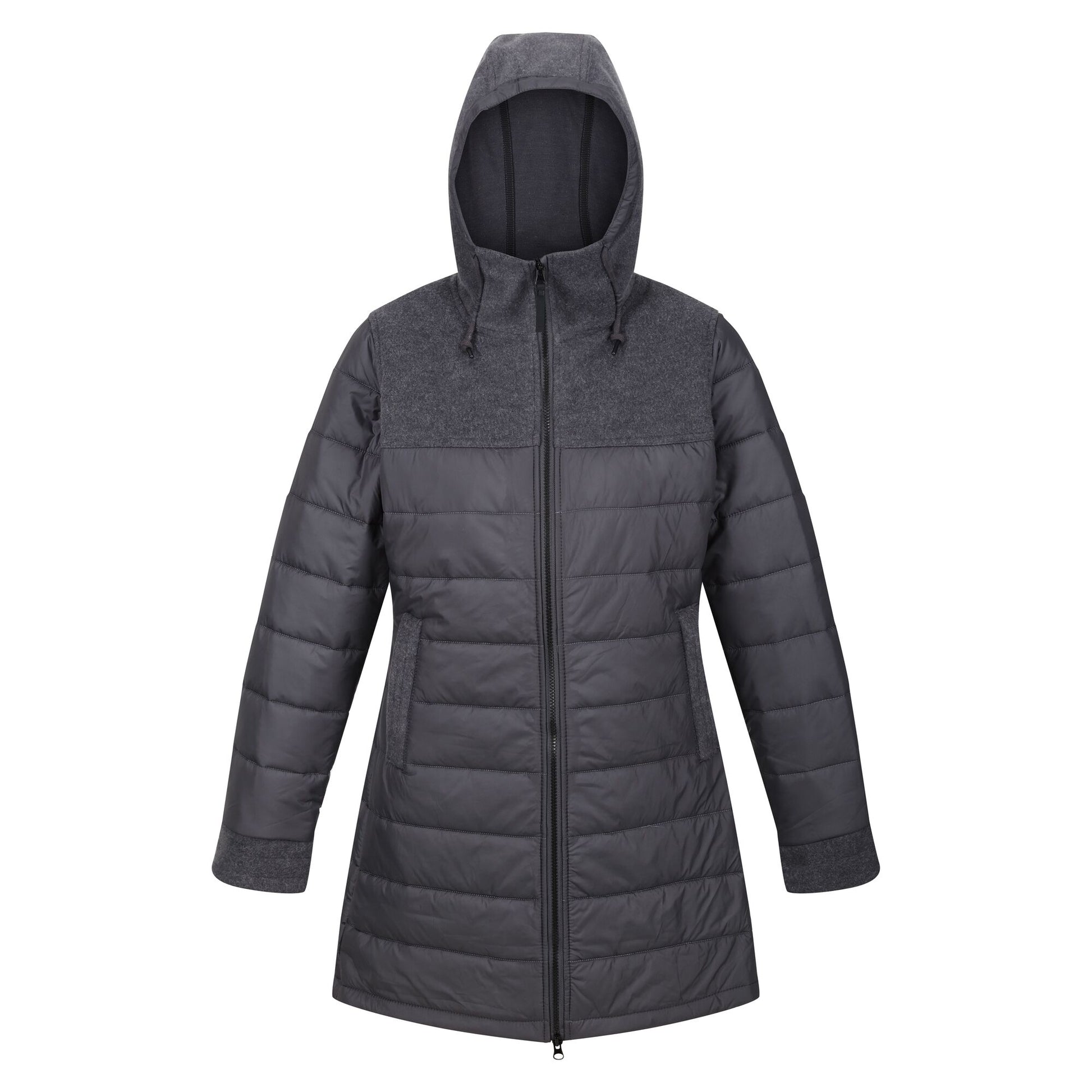 Seal Grey - Front - Regatta Womens-Ladies Melanite Baffled Padded Jacket