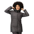 Seal Grey - Side - Regatta Womens-Ladies Melanite Baffled Padded Jacket