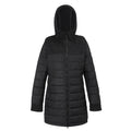 Black - Front - Regatta Womens-Ladies Melanite Baffled Padded Jacket