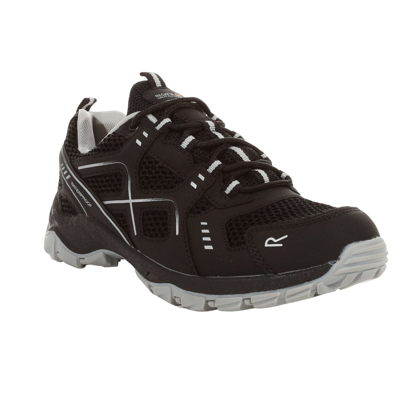 Black-Cyberspace - Front - Regatta Womens-Ladies Vendeavour Walking Shoes