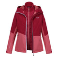 Mineral Red-Rumba Red - Pack Shot - Regatta Womens-Ladies Wentwood VIII 2 in 1 Jacket