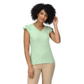 Quiet Green - Pack Shot - Regatta Womens-Ladies Ferra Frill T-Shirt