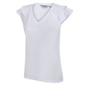 White - Side - Regatta Womens-Ladies Ferra Frill T-Shirt