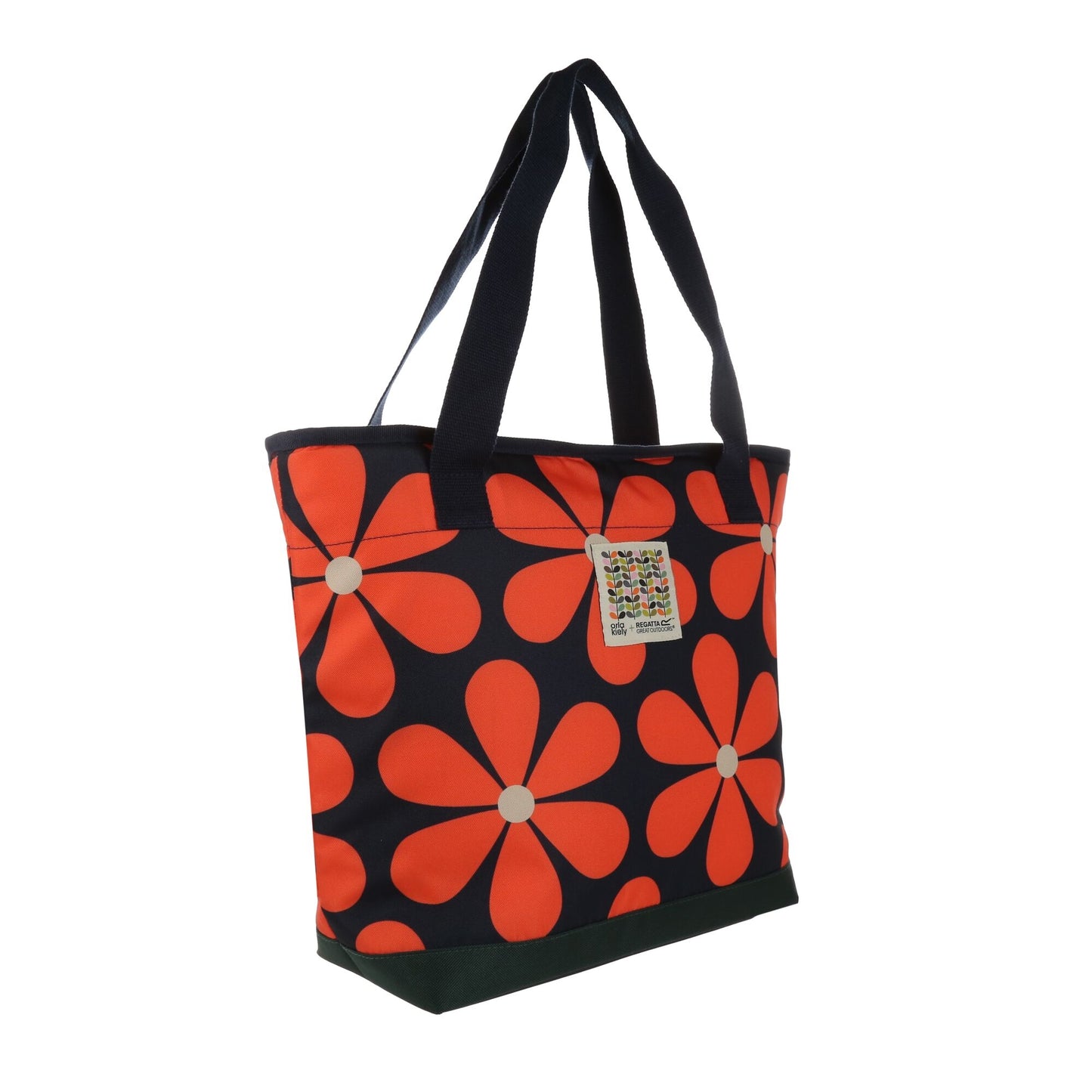 Navy - Back - Regatta Orla Kiely Daisy Cooler Tote Bag