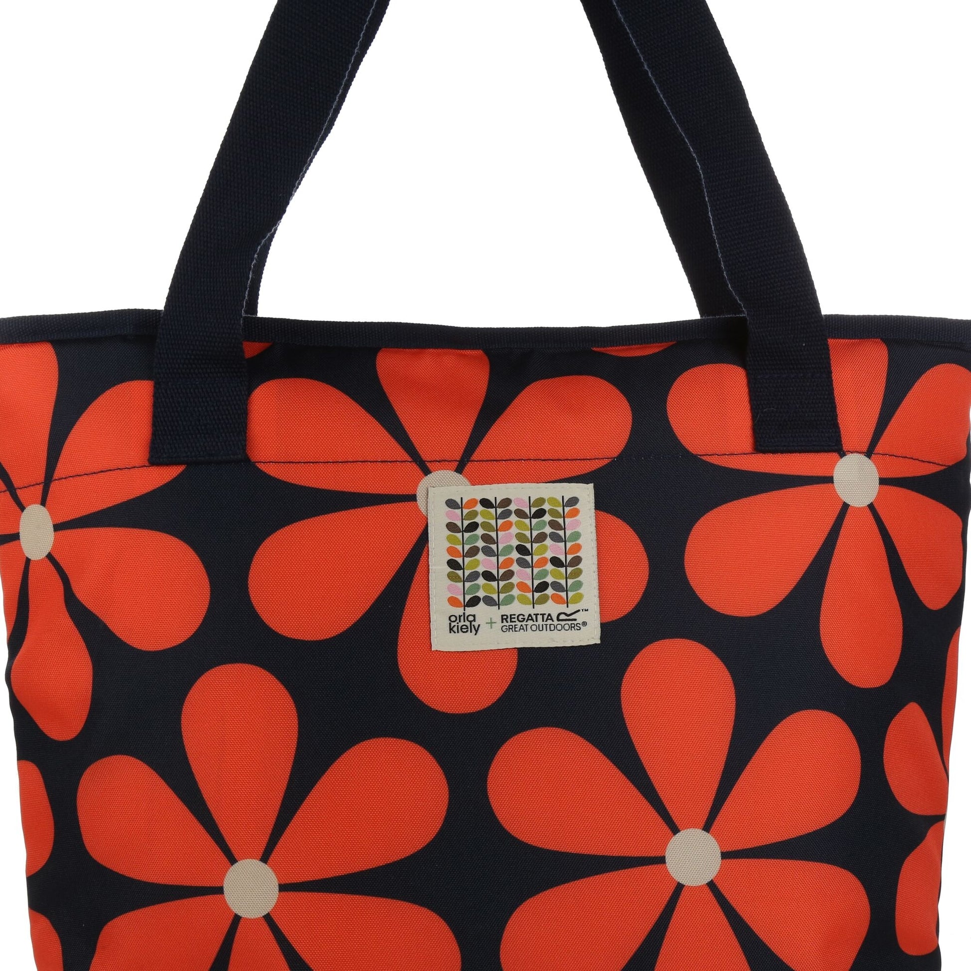 Navy - Side - Regatta Orla Kiely Daisy Cooler Tote Bag