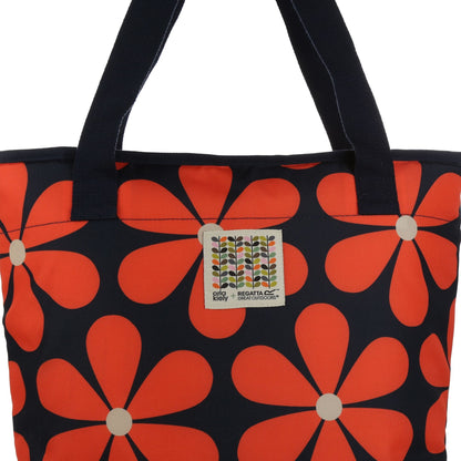 Navy - Side - Regatta Orla Kiely Daisy Cooler Tote Bag