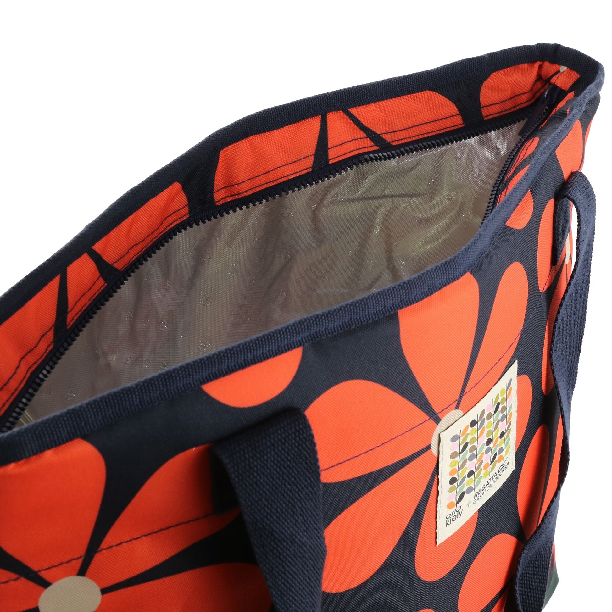 Navy - Lifestyle - Regatta Orla Kiely Daisy Cooler Tote Bag
