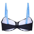 Navy-Elysium Blue - Back - Regatta Womens-Ladies Aceana III Contrast Bikini Top