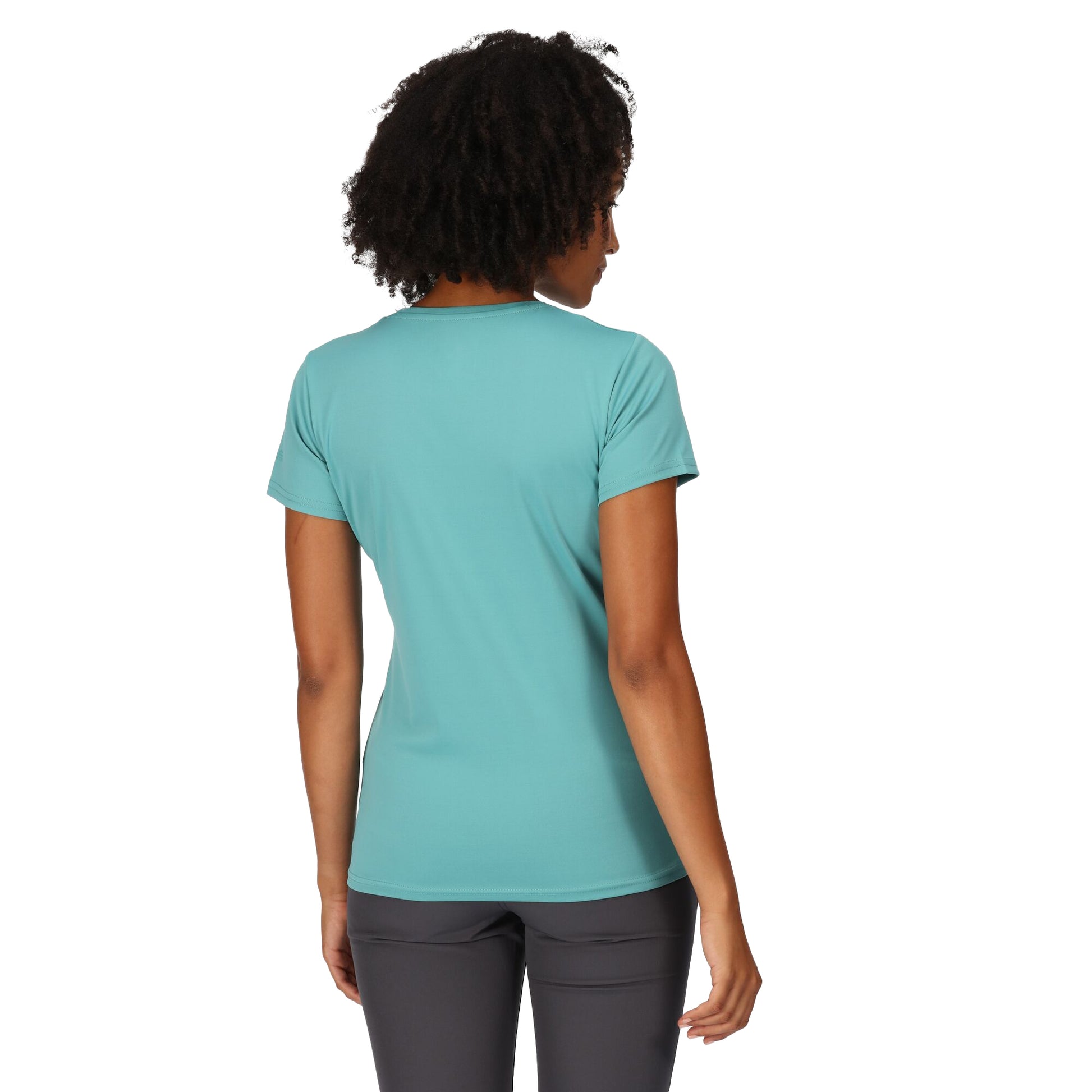 Bristol Blue - Close up - Regatta Womens-Ladies Fingal VII Uplift Yoga Pose T-Shirt