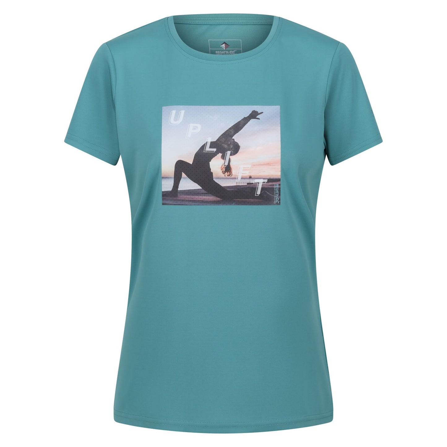 Bristol Blue - Front - Regatta Womens-Ladies Fingal VII Uplift Yoga Pose T-Shirt