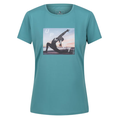 Bristol Blue - Front - Regatta Womens-Ladies Fingal VII Uplift Yoga Pose T-Shirt