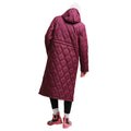Burgundy-Shadow Elm Pink - Lifestyle - Regatta Womens-Ladies Orla Quilted Longline Padded Jacket