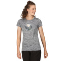 Navy - Lifestyle - Regatta Womens-Ladies Fingal VII Logo Marl T-Shirt