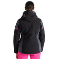 Black-Ebony - Pack Shot - Dare 2B Womens-Ladies Carving Ski Jacket