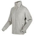 Paloma Grey Marl - Side - Regatta Womens-Ladies Jessalyn Velour Full Zip Fleece Jacket