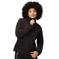 Black - Side - Regatta Womens-Ladies Keava III Baffled Padded Jacket