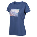 Dusty Denim - Side - Regatta Womens-Ladies Fingal VII Mountain T-Shirt